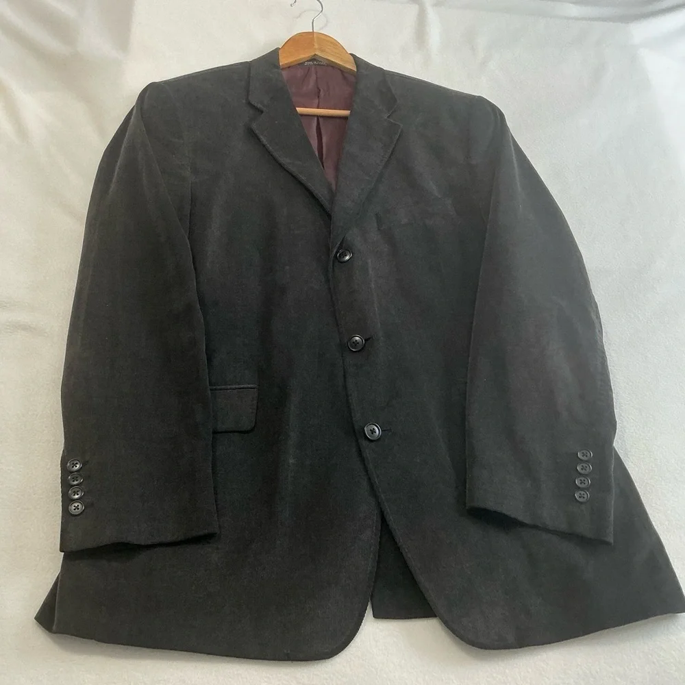 J Ferrar Dark gray men’s corduroy Blazer 42/44 L